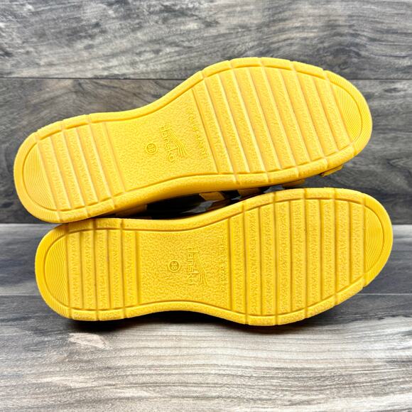 NEW Dansko Roxie Yellow Strappy Leather Clog Sandals 38 7.5-8 - Picture 10 of 12